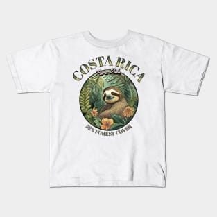 Pura Vida Paradise: Spot Adorable Sloths in Costa Rica Kids T-Shirt